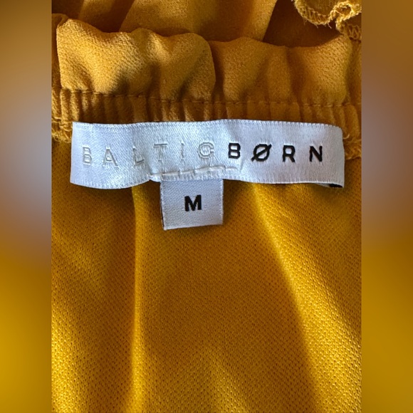 Baltic Born Mustard Off Shoulder Maxi Dress medium - Picture 7 of 7